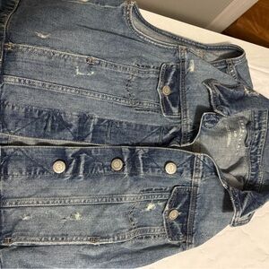 Aeropostale Blue Denim Vest